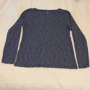 J. Crew blue and white striped long sleeved tee XL